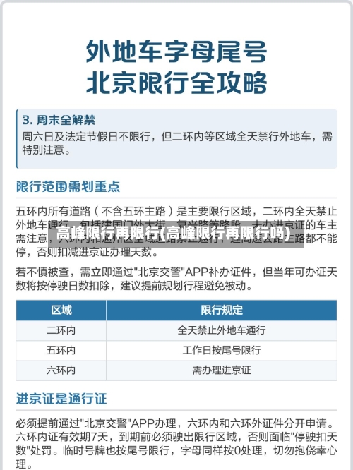 高峰限行再限行(高峰限行再限行吗)-第2张图片