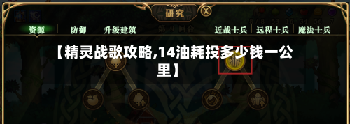 【精灵战歌攻略,14油耗投多少钱一公里】-第3张图片