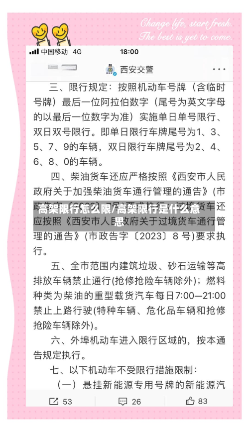高架限行怎么限/高架限行是什么意思