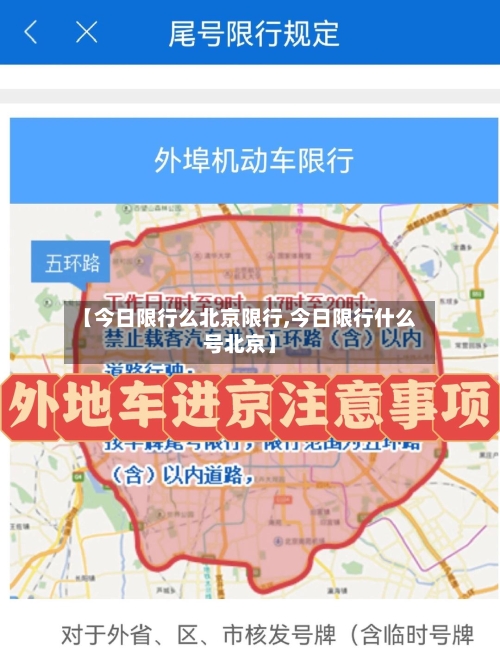 【今日限行么北京限行,今日限行什么号北京】-第2张图片