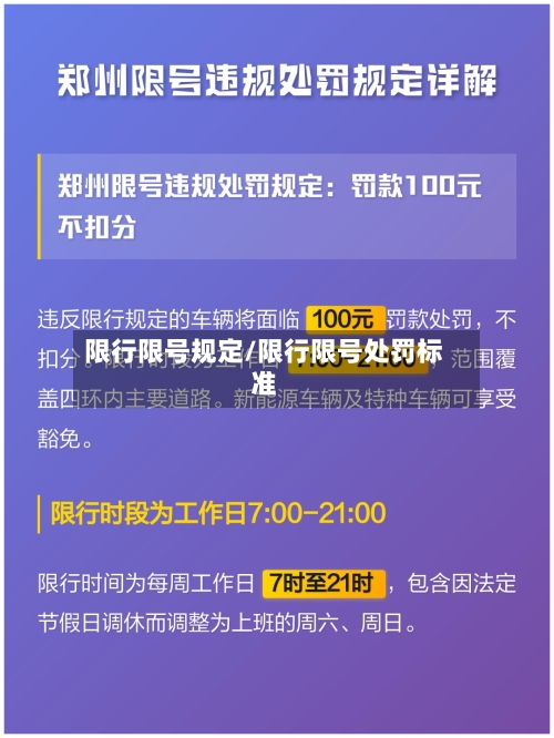 限行限号规定/限行限号处罚标准