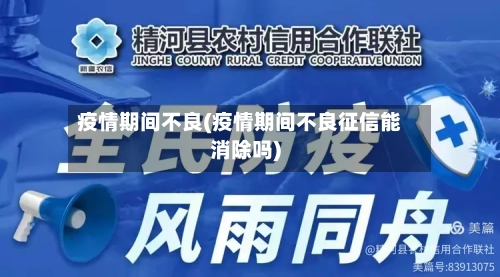 疫情期间不良(疫情期间不良征信能消除吗)-第2张图片
