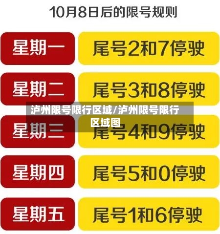 泸州限号限行区域/泸州限号限行区域图