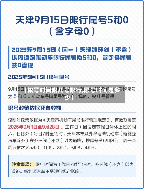 【限号时间限几号限行,限号时间是多少】-第2张图片