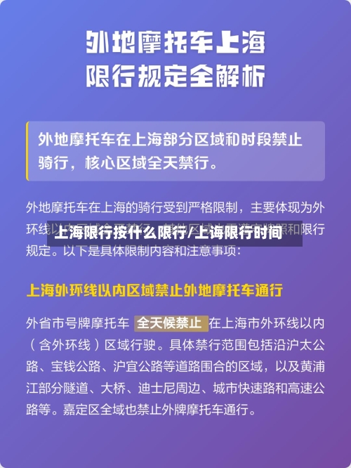 上海限行按什么限行/上诲限行时间